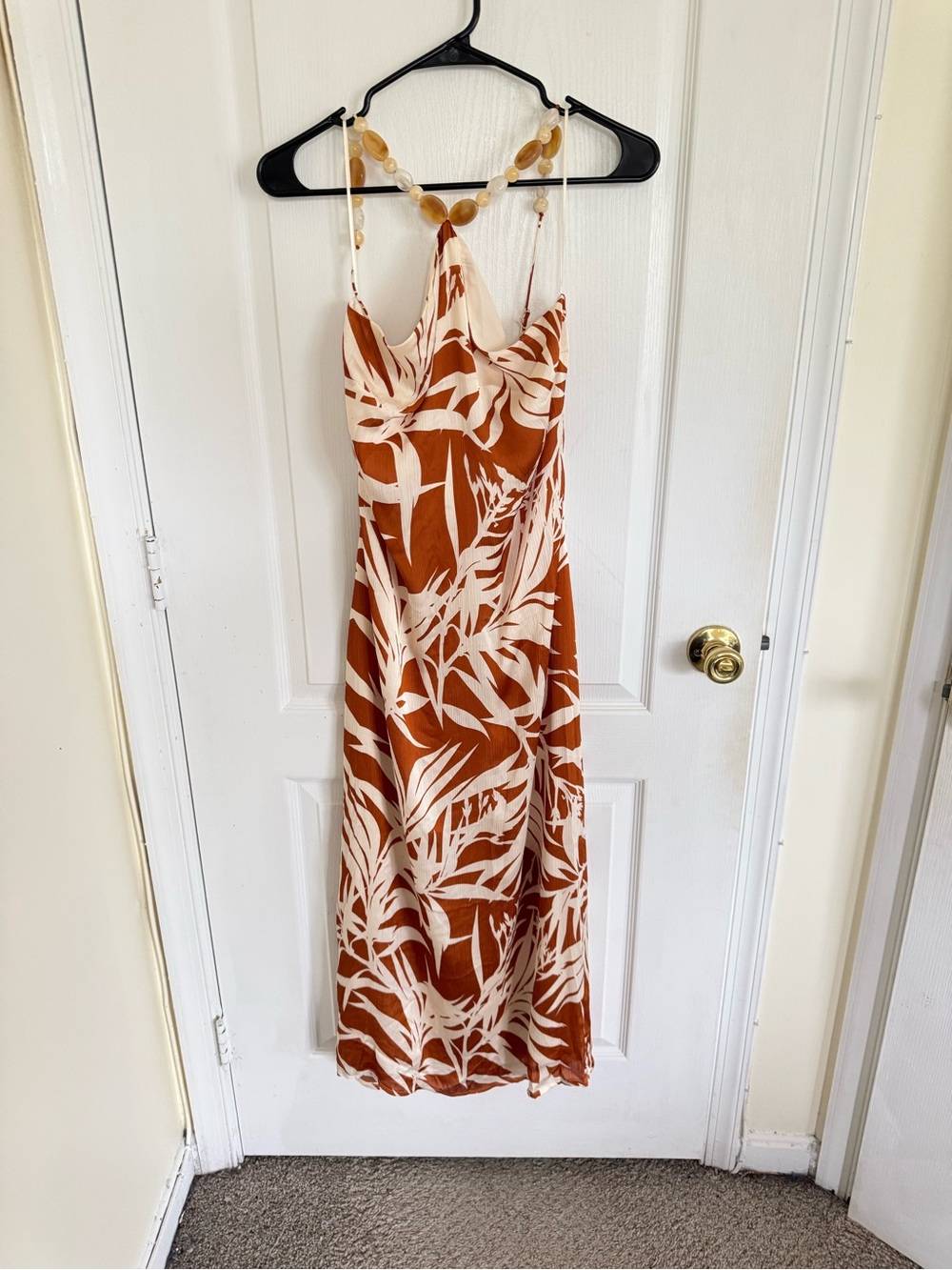 Tuckernuck Hyacinth House Bronze Leafy Floral Mallorca Maxi Dress - Picture 2 of 7